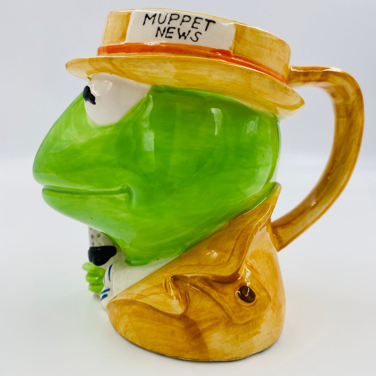 Muppets/Sesame Street Muppet News Reporter Kermit Ceramic Mug