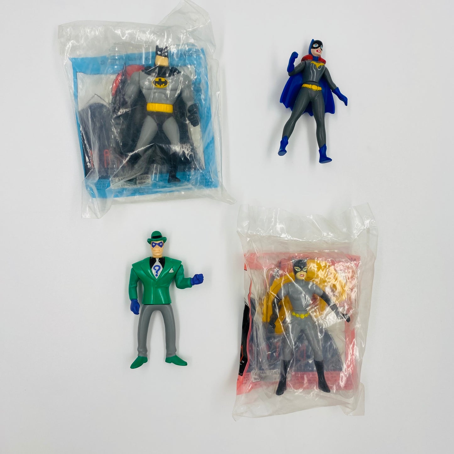 Batman the Animated Series complete set of 8 McDonald's Happy Meal toys (1993) bagged & loose