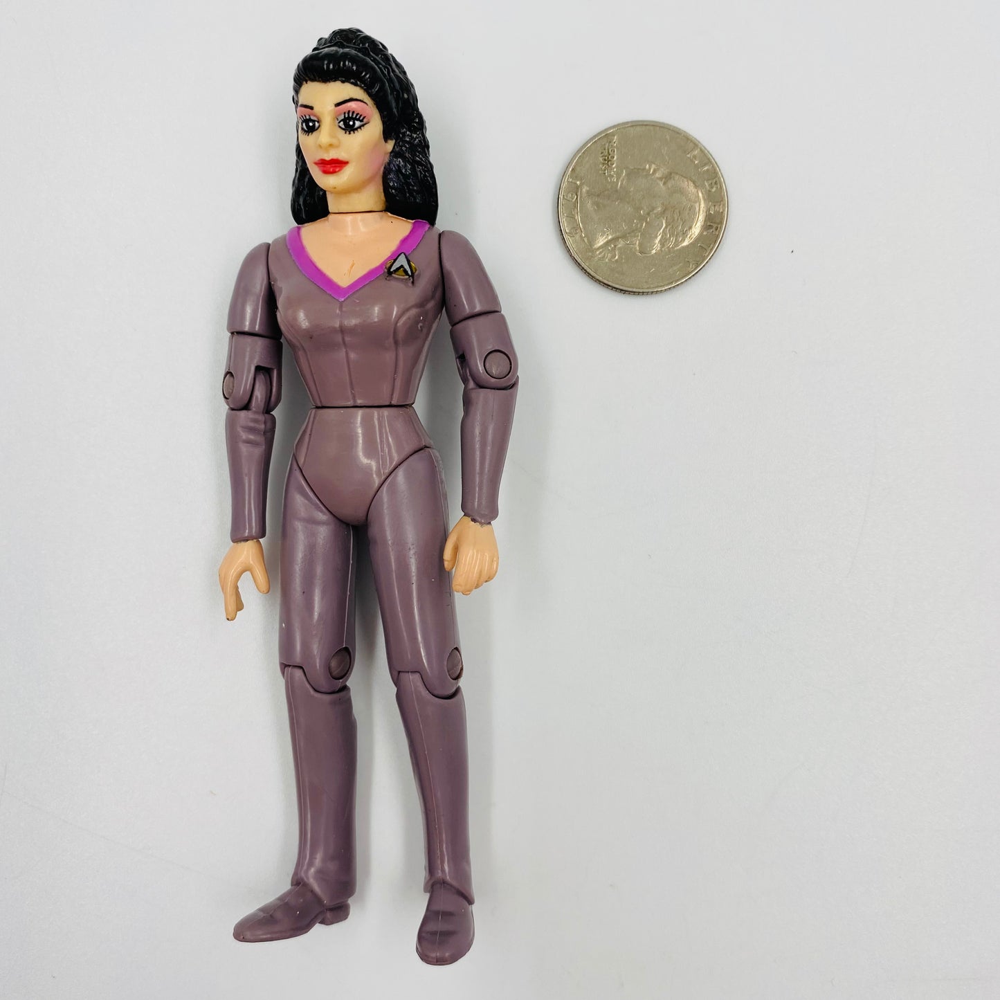 Star Trek The Next Generation Lieutenant Commander Deanna Troi loose 4.5" action figure (1992) Playmates