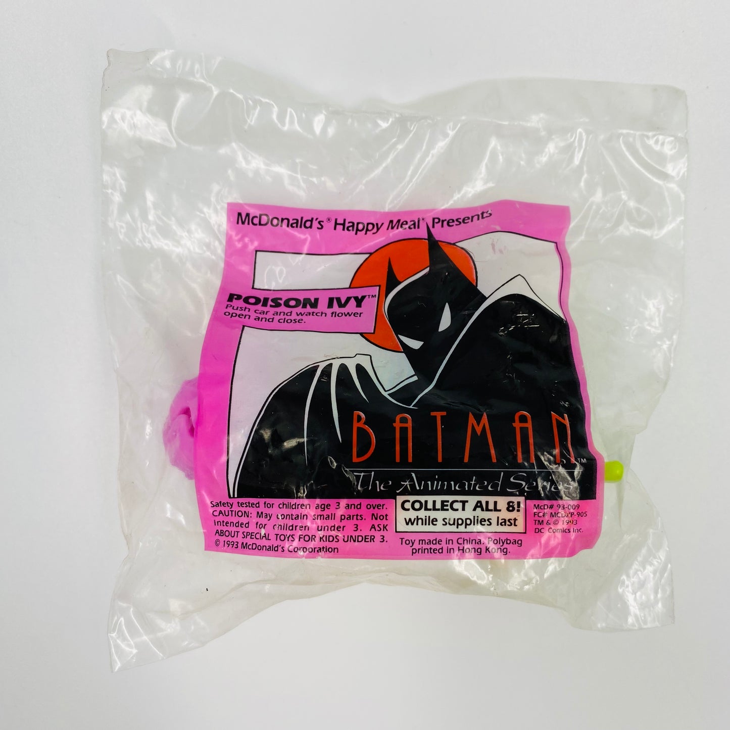 Batman the Animated Series Poison Ivy car McDonald's Happy Meal toy (1993) bagged