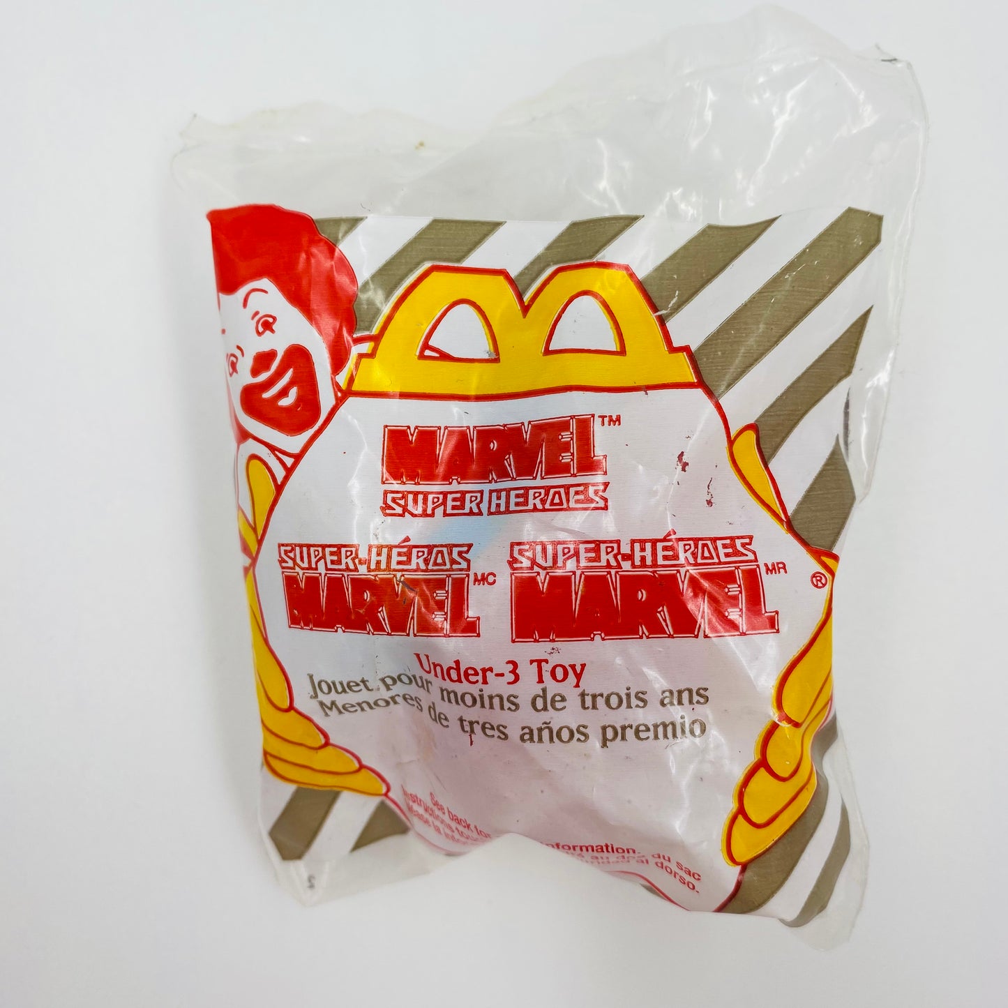 Marvel Super Heroes Spider-Man ball McDonald's Happy Meal toy (1996) bagged