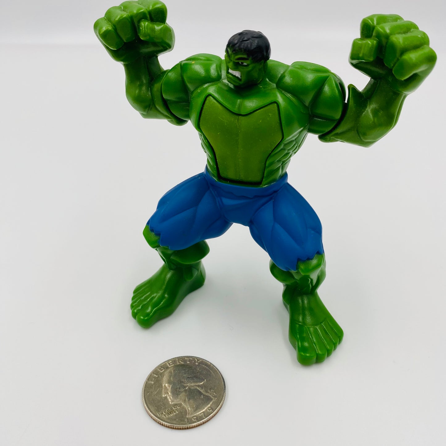 Incredible Hulk Power Flex Hulk figure Burger King Kids' Meals toy (2008) loose