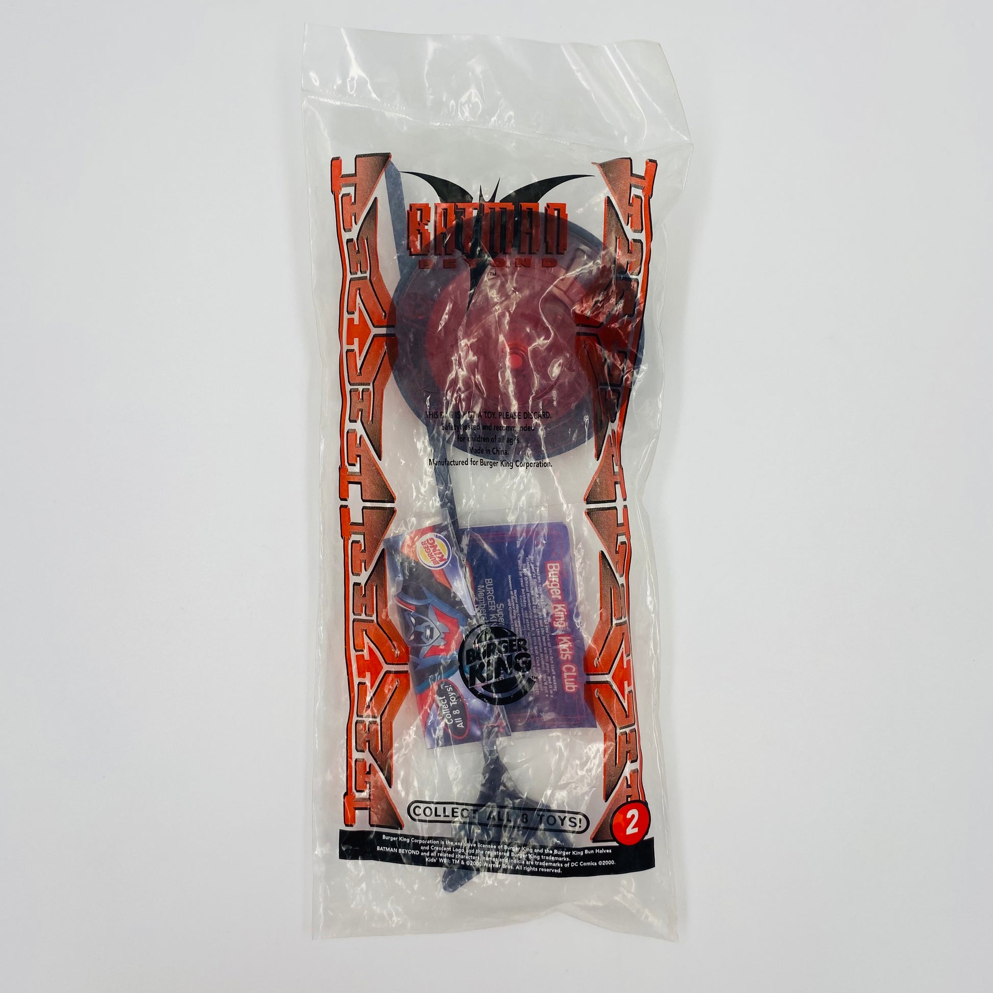 Batman Beyond Bat Signal Spinner Burger King Kids Meals toy 1997 ba Mom and Pop Culture Collectibles