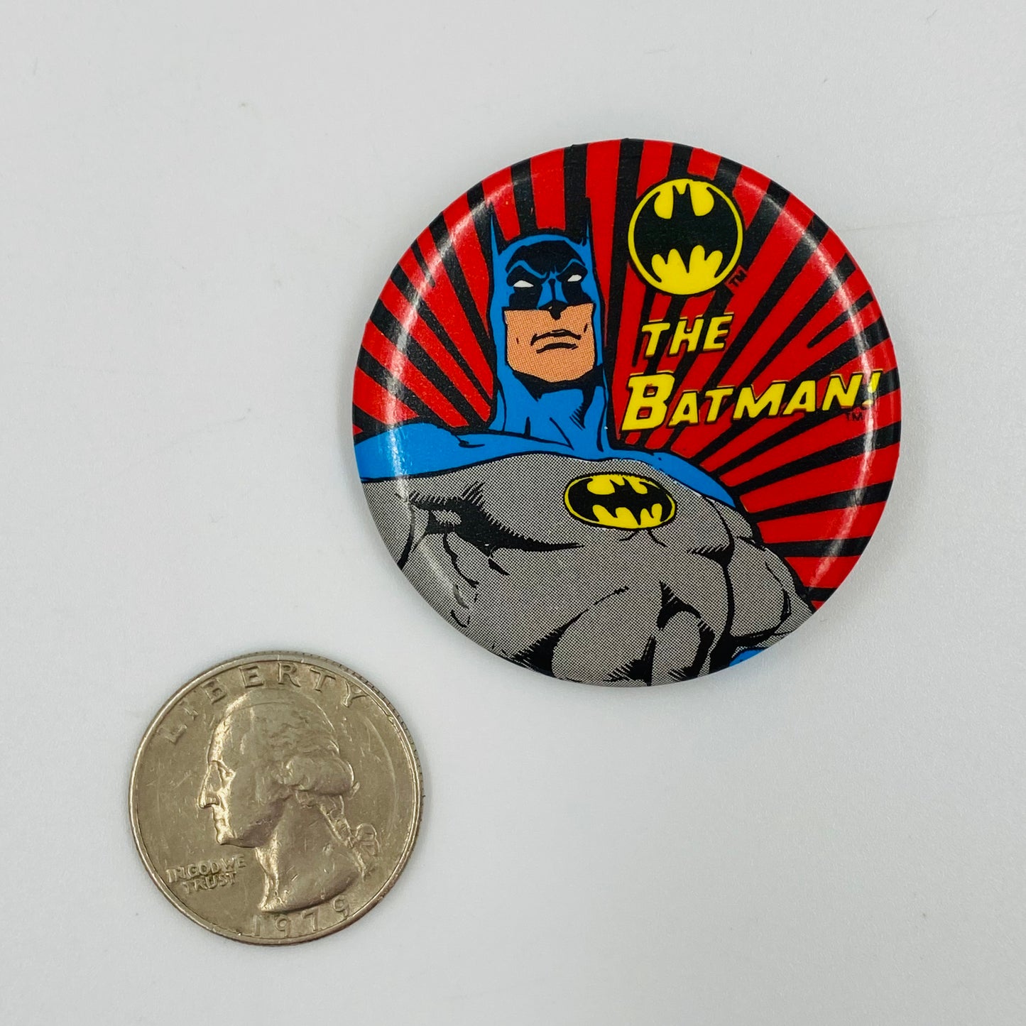 Batman: The Batman! pinback button (1982)