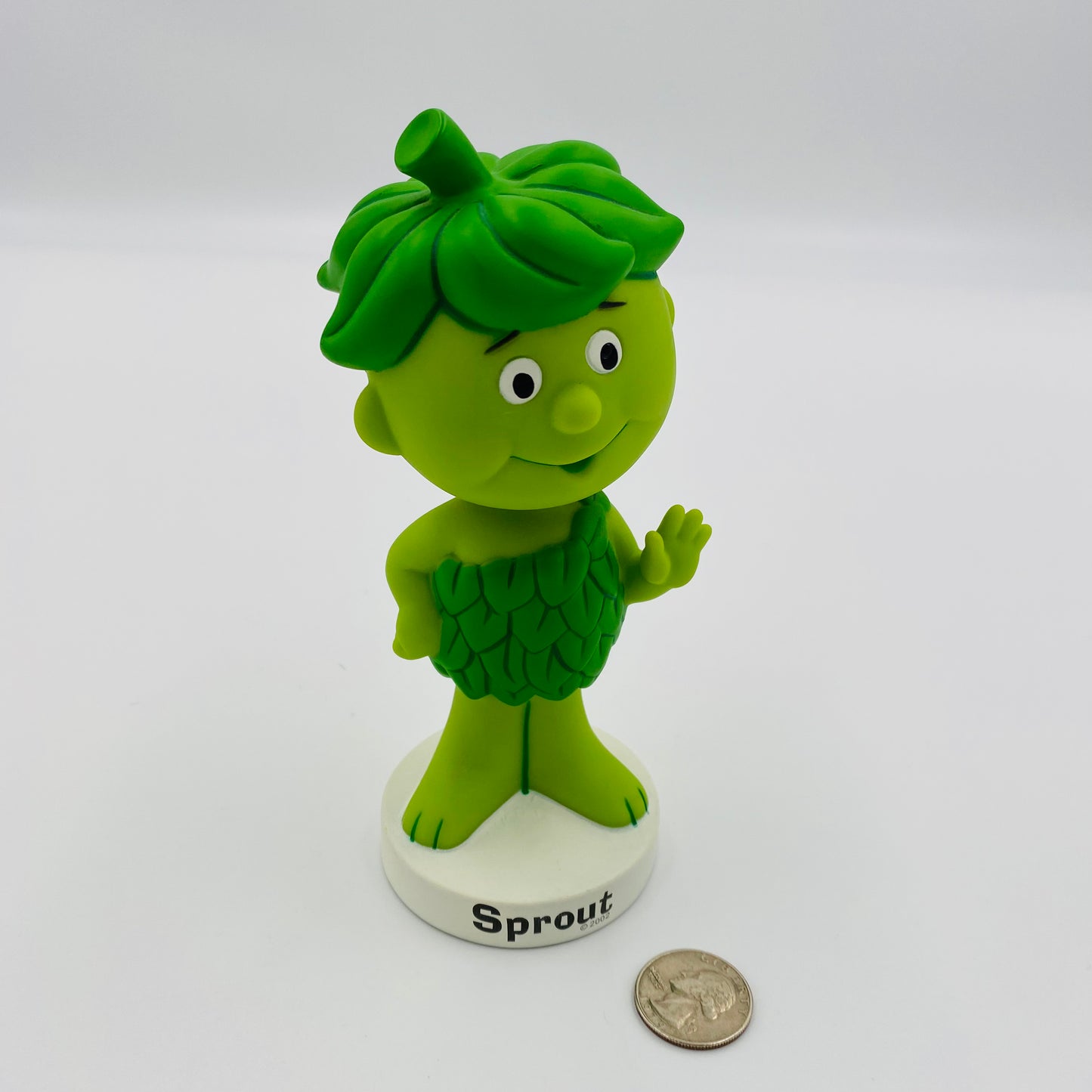 Wacky Wobbler Green Giant Little Green Sprout boxed 7" bobblehead (2003) Funko