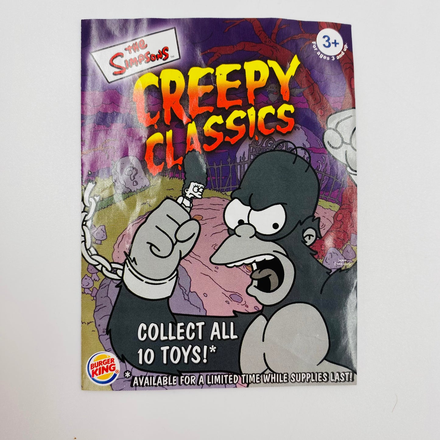 The Simpsons Creepy Classics Marge Burger King Kids' Meals toy (2002) loose