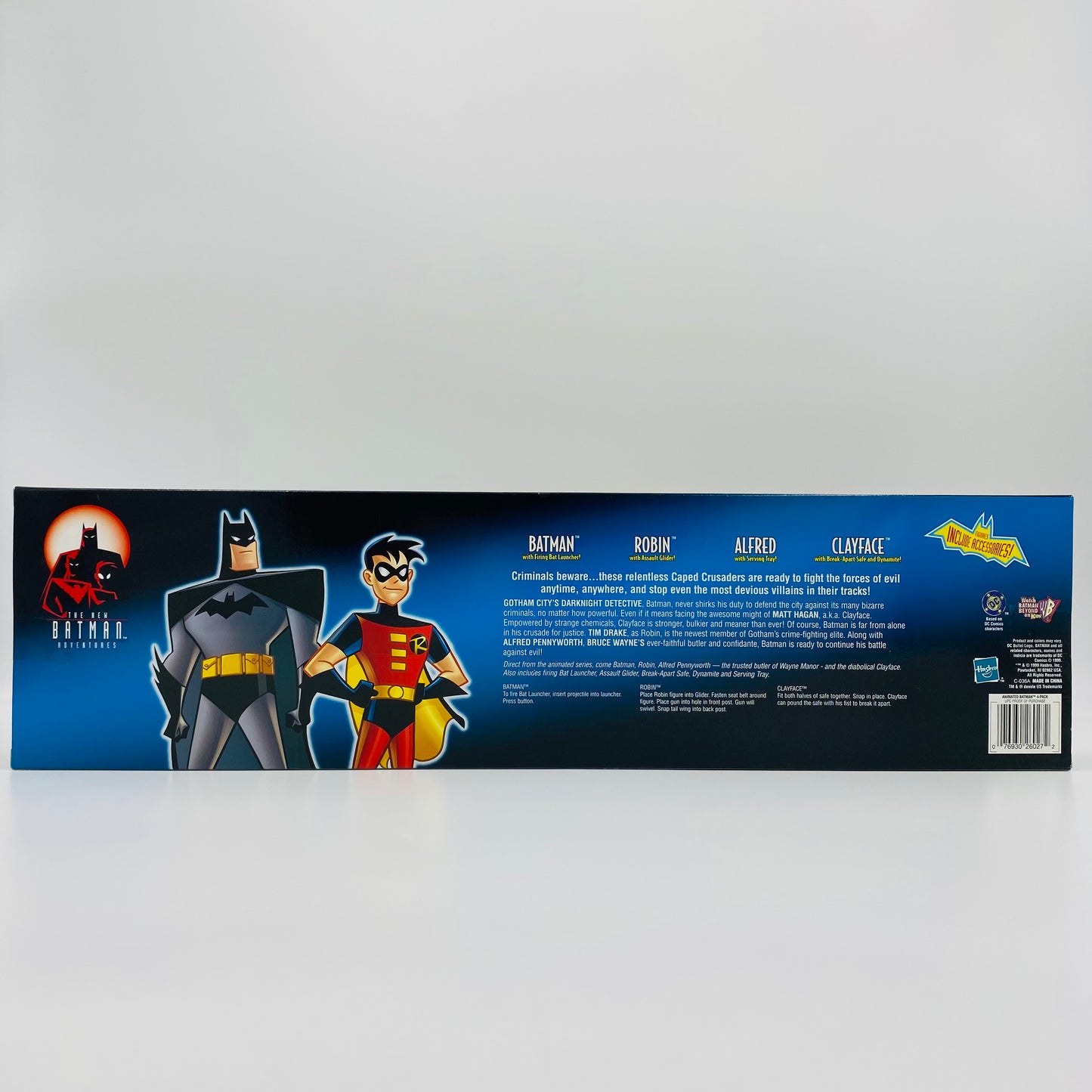 The New Batman Adventures Batman/Robin/Alfred/Clayface boxed 5" action figure 4 pack