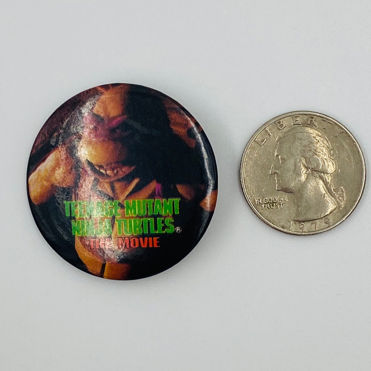 Teenage Mutant Ninja Turtles The Movie Donatello pinback button (1990)