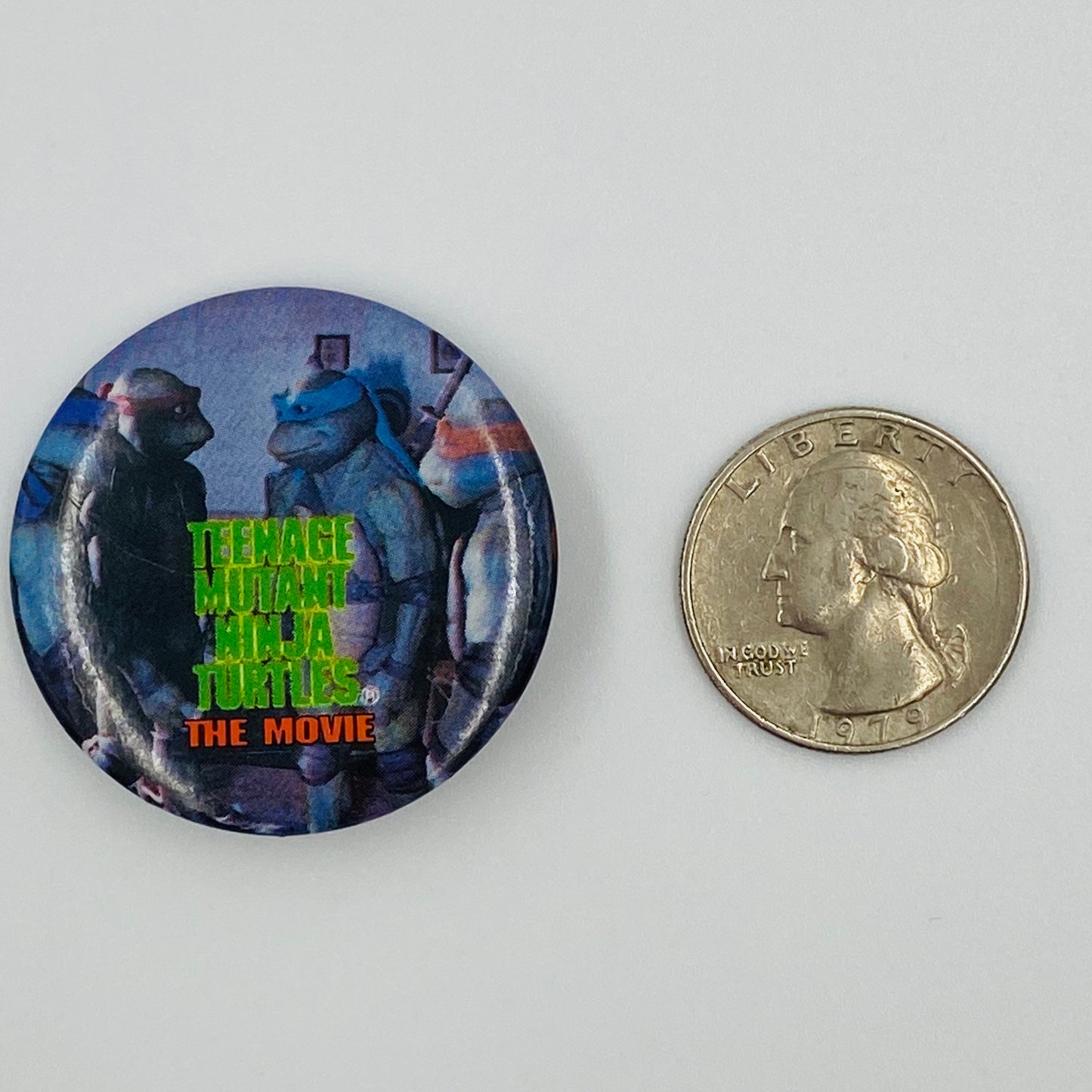 Teenage Mutant Ninja Turtles The Movie Brothers pinback button (1990)