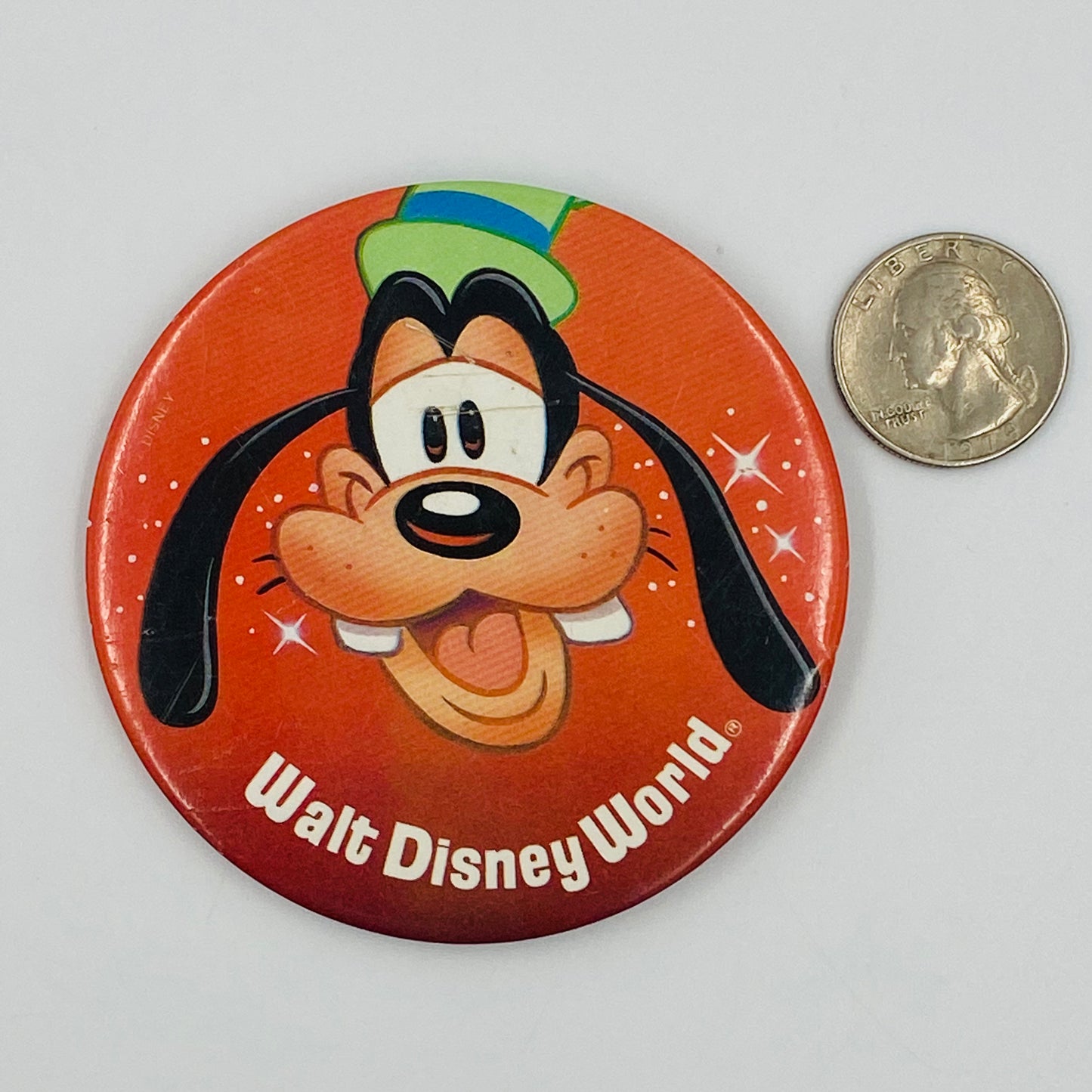 Goofy Walt Disney World pinback button