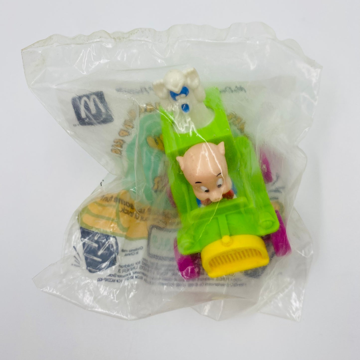 Looney Tunes Quack-Up Cars complete set of 5 McDonald's Happy Meal toys (1992) bagged & loose