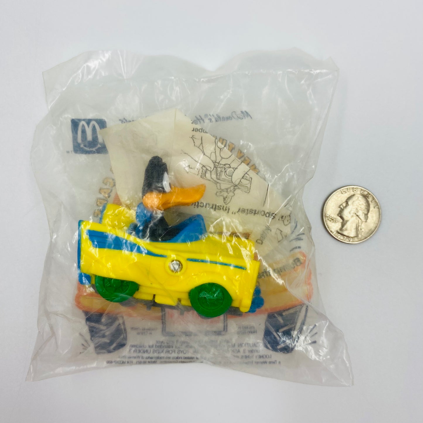 Looney Tunes Quack-Up Cars Daffy Splittin' Sportster McDonald's Happy Meal toy (1992) bagged