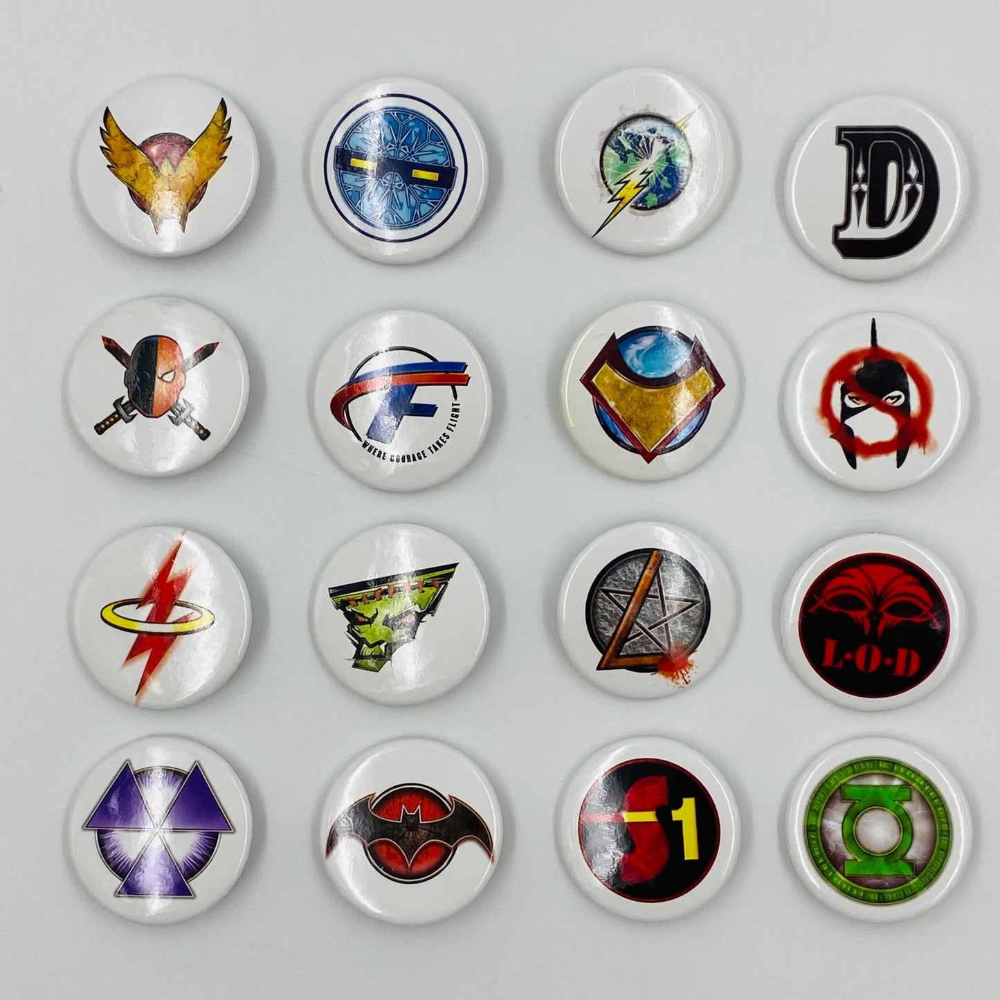 Flashpoint promo 16 piece pinback button set