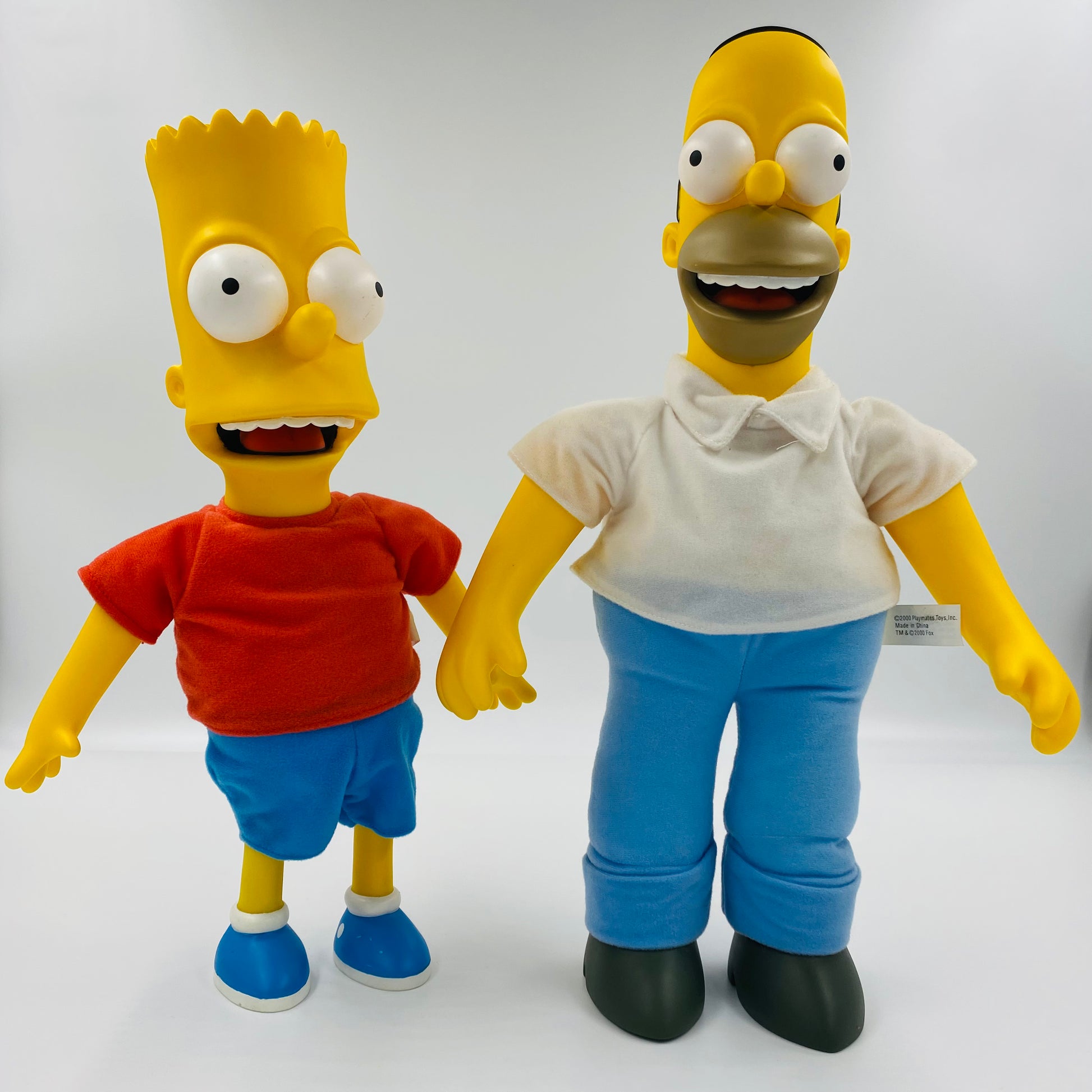 The Simpsons Homer Bart loose talking dolls 2000 Playmates