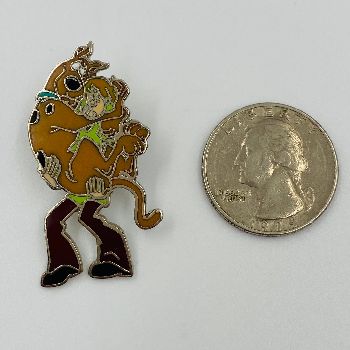 Scooby-Doo and Shaggy Scared pin