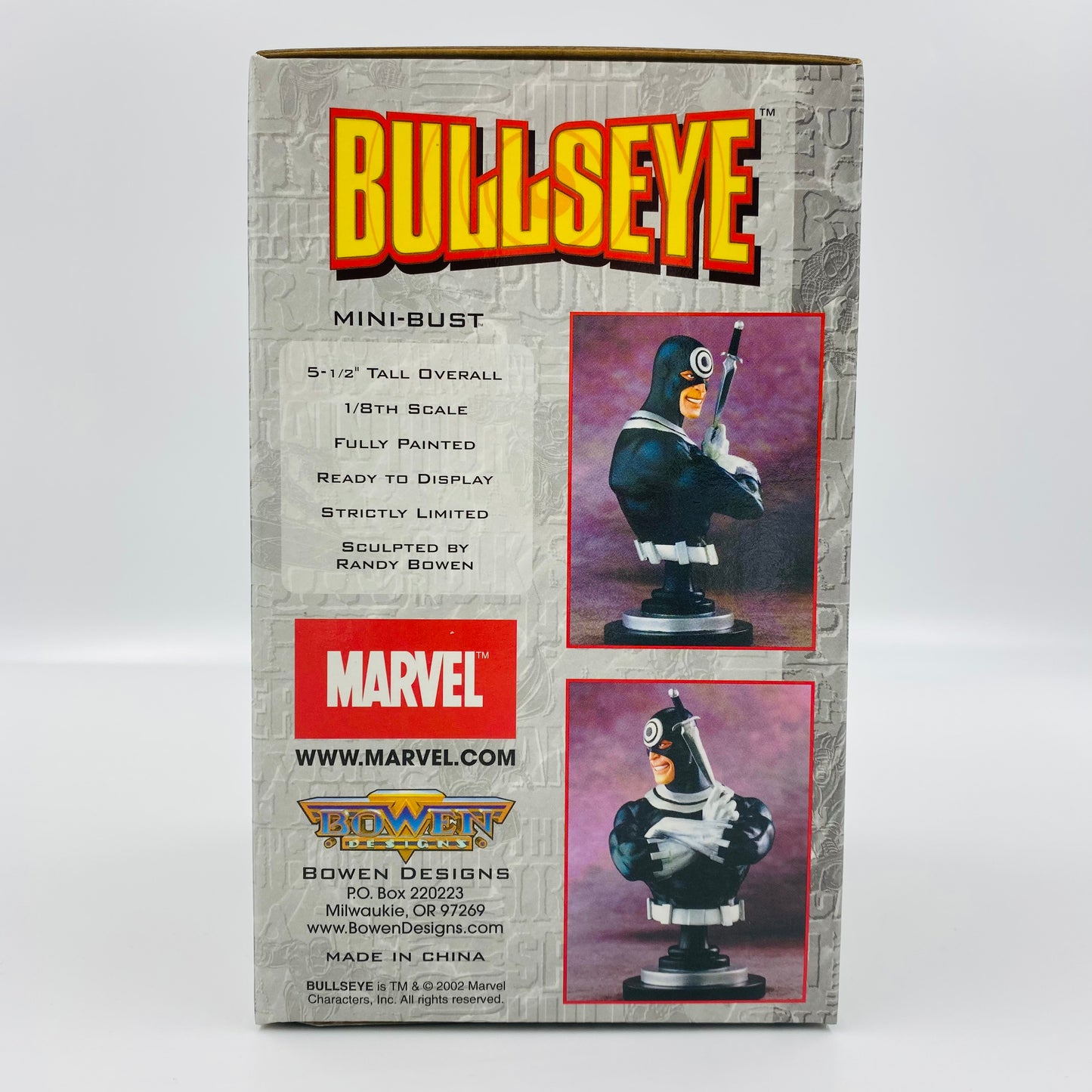 Bullseye Marvel mini-bust (2002) Bowen Designs