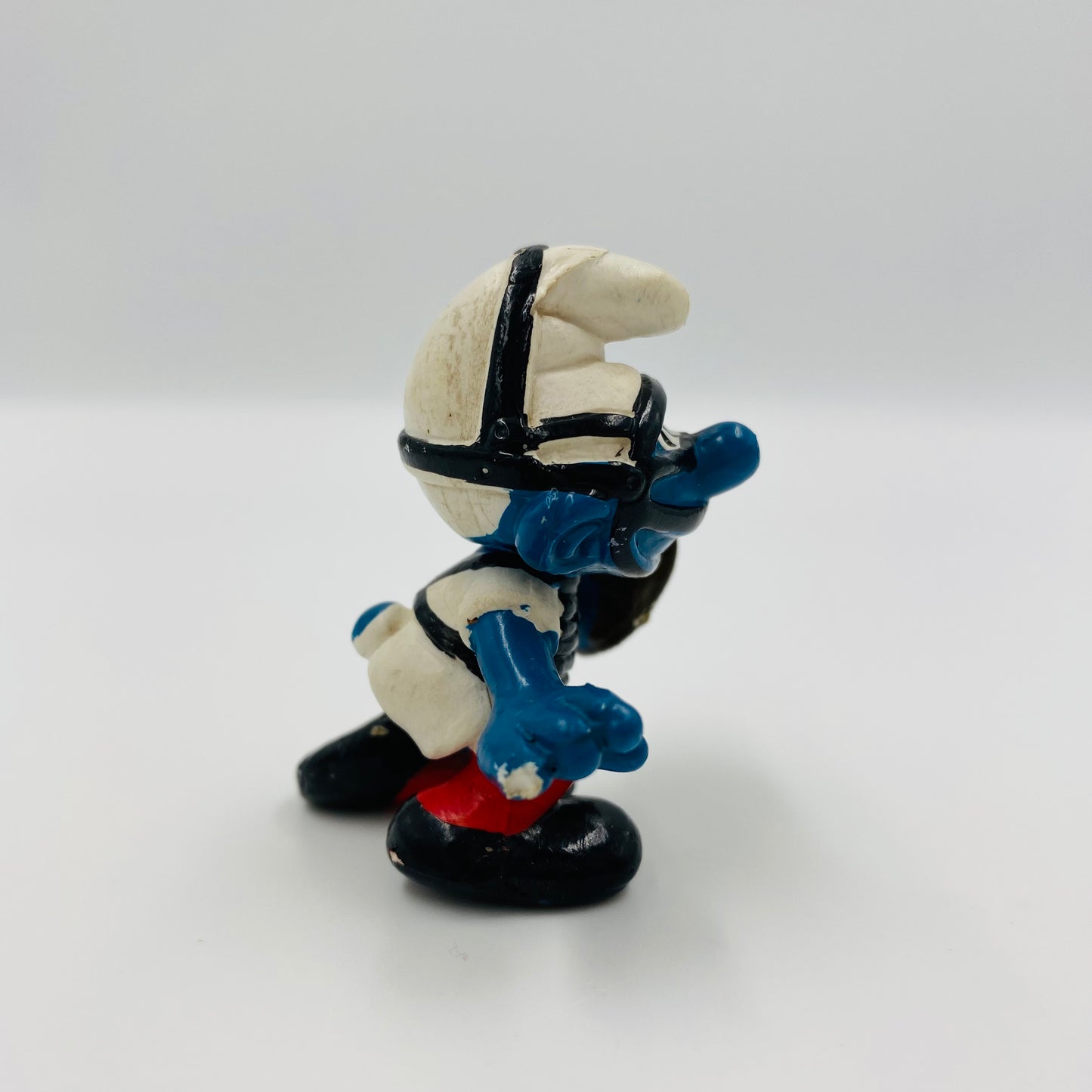 Smurfs: Baseball Catcher Smurf 20146a (1981) Schleich