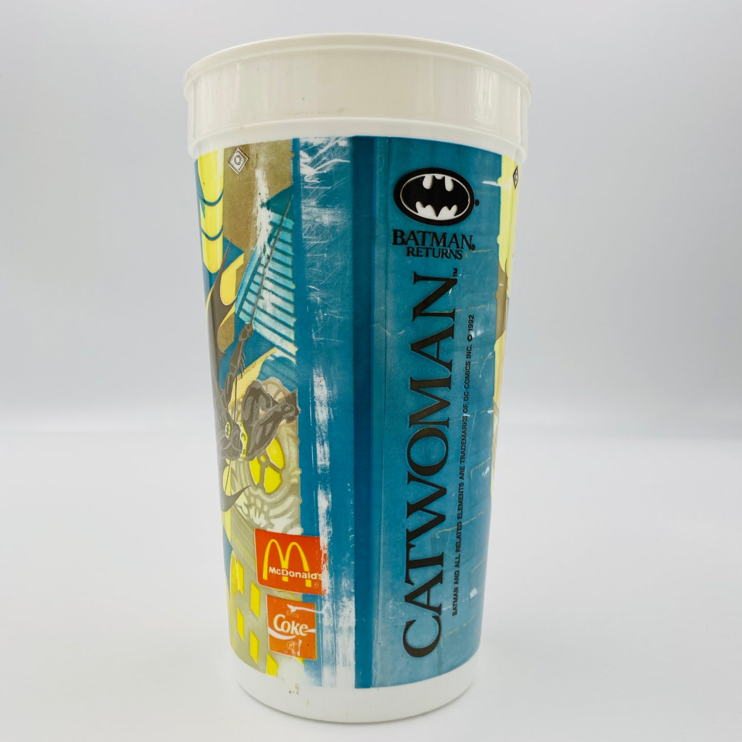 Batman Returns Catwoman 32oz plastic cup (1992) McDonald's