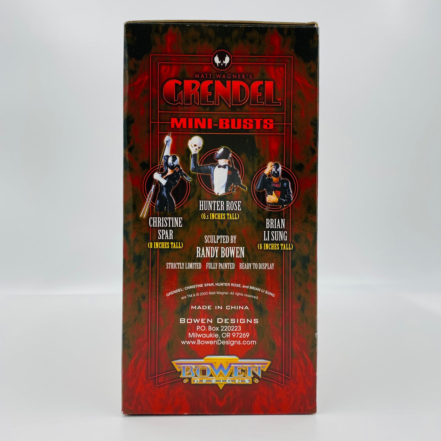 Grendel mini-busts triple-pack (2003) Bowen Designs