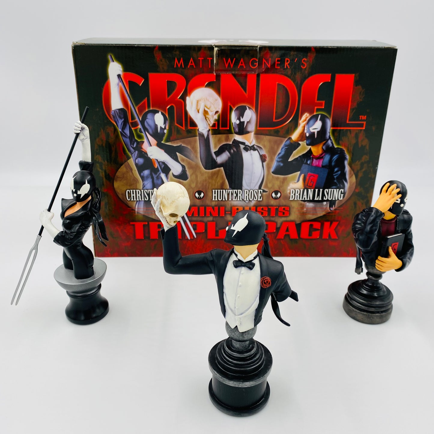 Grendel mini-busts triple-pack (2003) Bowen Designs