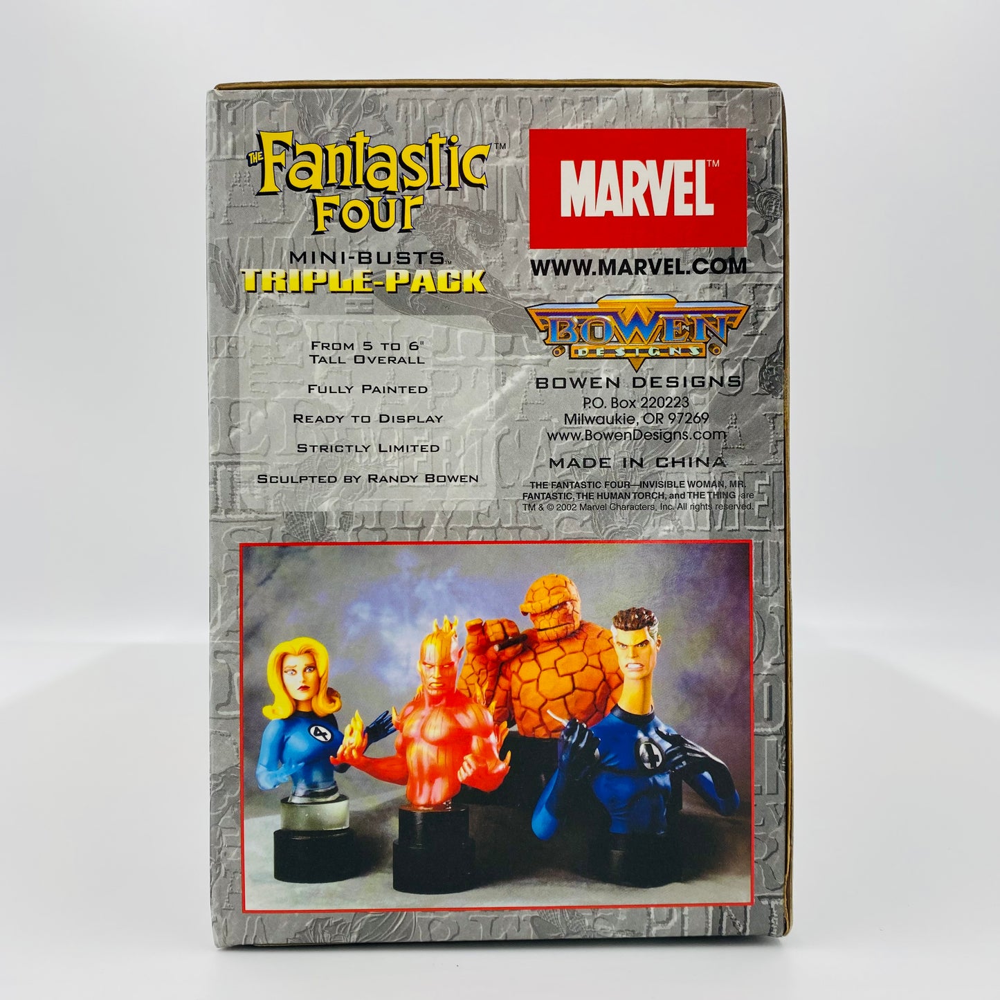 Fantastic Four Marvel mini-busts triple-pack (2002) Bowen Designs