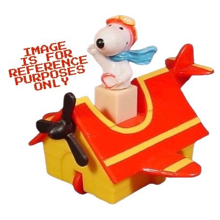 Peanuts Snoopy Flying Ace McDonald's Happy Meal toy (1989) bagged SPANISH LANGUAGE EDITION